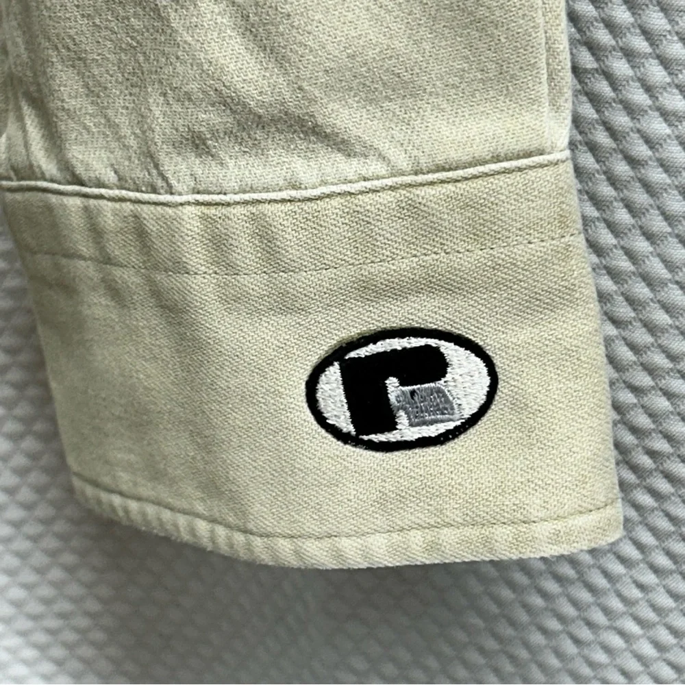 Russell Athletic Tan Casual‎ Button Down Shirt Penn State Embroidered logo - Picture 4 of 5